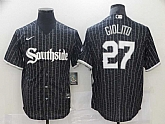 White Sox 27 Lucas Giolito Black 2021 City Connect Cool Base Jersey,baseball caps,new era cap wholesale,wholesale hats